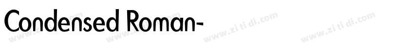 Condensed Roman字体转换